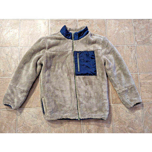 New Tommy Bahama sz XXL 16 Sherpa Fleece Kids Jacket zips boys X1